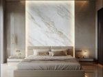 PVC sienų lipdukas WAKSLINE, CST010, Calacata gold marmuras, 600x300x2 mm, pak. 6 vnt.