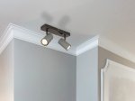 Kryptinis šviestuvas GLOBO Robby, GU10, 2 x 25W, 230V, pilkos sp., 260x100x120 mm