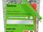 Stogo sraigtai ESSVE, 4,8 x 150 mm, sidabro ruspertas, 350 vnt.