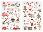 Kalėdinių lipdukų rinkinys KAPEL Xmas Joy, 2 skirtingi dizainai
