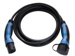 Elektromobilių įkrovimo kabelis EVAKA T2-T2, 22kW, 32A, 5 m, 5x6mm2, 1x0.5mm2, mėlyna rankena