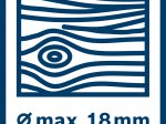 Akumuliatorinis perforatorius BOSCH Professional GBH 18 V-18 X, 18 V, komplekte 2 x 2,0 Ah akumuliatoriai ir kroviklis, lagaminas, 0611927101
