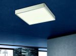 Lubinis LED šviestuvas GLOBO Vitos, paviršinis, 15W, 230V, 1700 lm, 4000K, kvadratinis, aliuminio sp., 145 x 145 x 26 mm, 12367-15