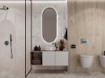 Akmens masės plytelės KAI STONEMIX GREIGE 6408, 60 x 120 cm, 1,440 m2/dėž.,  glazūruotos, rektifikuotos, spl. pilka