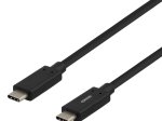Įkrovimo laidas DELTACO USBC-1122M, 60 W, 3 A, USB Type C, 1 m, 10 Gbit/s, juodos sp.