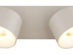 Kryptinis šviestuvas GLOBO Rae, LED, 2 x 6W, 480lm, 3000K, pilkos sp., 205x72x120 mm