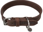 Antkaklis šunims TRIXIE Rustic, odinis, M, 37-44cm/25mm, tamsiai rudos spalvos