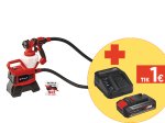 Akumuliatorinis dažų purkštuvas EINHELL TE-SY 18/90 Li-Solo, 18 V, išeiga iki 1000 ml/min, 1200 ml dažų talpa, be akumuliatorių ir kroviklio