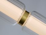Pakabinamas LED šviestuvas SEARCHLIGHT Mod, 27,5W, 230V, 3000K, 3269lm, satininis varis, opalinis akrilas ir skaidrus stiklas, 1090 x 80 x 500 mm, maksimalus aukštis 1270 mm, 26254SB