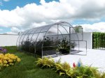 Šiltnamis KLASIKA Easy, 12 m2, 4 mm polikarbonatinė danga, 3 x 4 m, arkos formos