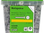 Montavimo sraigtai ESSVE, 4,2 x 45 mm, A2 nerūdijantis plienas, 250 vnt.