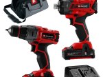 Akumuliatorinių įrankių rinkinys EINHELL, TE-TK 18/1 Li Kit, gręžtuvas-suktuvas + smūginis suktuvas