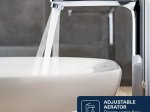 Praustuvo maišytuvas GROHE DICE,  aukštas, XL dydis, chromas,1018920000