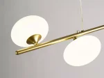 Pakabinamas šviestuvas SEARCHLIGHT Lux & Belle, G9, 230x230x760 mm, aukso sp., 93041-4GO 