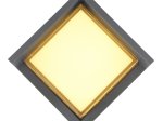 Lauko šviestuvas GLOBO Jalla, LED 12W, 230V, 1214 lm, 3000K, IP54, sieninis, keturkampas, aliuminis, antracito sp., 160 x 160 x 100 mm, 34480