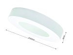 Pakabinamas LED šviestuvas TOPE, 30W, 3000-6500K, 230V, 2700lm, IP40, 40 cm skersmuo, baltos spalvos