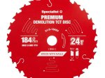 Medienos pjovimo diskas SPECIALIST+ Demolition, akumuliatoriniams pjūklams, 184x20/16 mm, 24 dantys