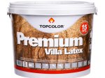Medienos fasado dažai TOPCOLOR Premium Villa Latex, 5 l, baltos sp.