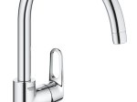 Plautuvės maišytuvas GROHE QuickFix Start Flow, C formos, chromas, 31555001