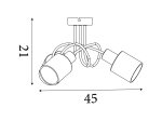 Pakabinamas šviestuvas SEARCHLIGHT Knot, E14, 3 x 40W, 230V, 450 x 450 x 210 mm, 23603-3BK