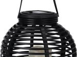 Pakabinamas žibintas SOLAR, diametras 21 cm, juodos sp.