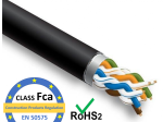 Kompiuterinis kabelis STEINMARK CAT5E/UTP, 4x2x0.5, neekranuotas, lauko, juodos sp.