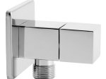 Kampinis ventilis FERRO QUADRO Z294, su keramine galvute, G1/2 x 1/2, chromuotas, Z294