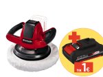Akumuliatorinis poliruoklis EINHELL CE-CB 18/254 Li, Solo, 18/254 Li, 18 V, Li-ion, poliravimo diskas 254 mm, svoris 1,93 kg, maks. greitis be apkrovos 2500 aps./min, be akumuliatoriaus ir kroviklio
