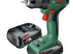 Akumuliatorinis suktuvas BOSCH Green Universal Drill 18V-60, 2 x 2 Ah, maks. sukimo momentas 60 Nm, bešepetėlis variklis, 13 mm griebtuvas, svoris 1,3 kg