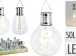 Pakabinama lemputė su saulės baterija, stiklinė