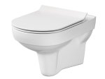 Klozetas CERSANIT City New Clean On,, pakabinamas, su plonu, lėtai nusileidžiančiu dangčiu, Lenkija. SZCZ1001731608