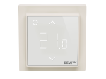 Termostatas DEVIREG Smart WiFi, 6A, su patalpos ir grindų temperatūros jutikliu (+5...+45 °C), baltas, eletriniam ir vandeniniam šildymui, 140F1141