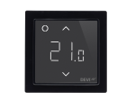 Termostatas DEVIreg™ Smart WiFi, 16A, su patalpos ir grindų temperatūros jutikliu (+5...+45 °C), juodas, eletriniam ir vandeniniam šildymui, 140F1143