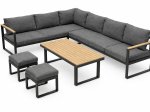 Lauko baldų komplektas NOVELLY HOME Brenta XT7073, aliuminis