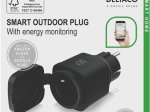 Išmanusis kištukinis lizdas DELTACO Smart Home Sh-Op01, WiFi, IP44, 1xCEE 7/3, 13A, juodos sp.