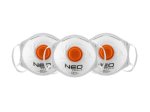 Respiratorius NEO FFP2, su vožtuvu, 3 vnt., CE