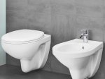 Klozetas GROHE BAU CERAMIC, pakabinamas, berėmis, lėtai nusileidžiantis dangtis su greito nuėmimo f-ja, baltas, 39351000