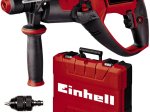 Elektrinis perforatorius EINHELL TE-RH 28 5F, smūgio jėga 3 J, galia 950 W, 5 funkcijos, 2 grečiai, papildomas užveržiamas griebtuvas, plastikinis lagaminas