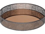 Padėkliukas dekoravimui 4LIVING Stardust, metalinis, skermuo 30 cm, aukštis 5 cm