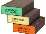 Stačiakampių šlifavimo kempinėlių rinkinys BOSCH Edge, 69 x 97 x 26 mm, 3 vnt.