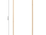 Medžio masyvo durų varčios staktų komplektas MANOEL MARCHETTI, spl. natūrali šakota pušis, matmenys 2100x75x35 mm, 2 vnt., 1000x75x35 mm, 1 vnt.