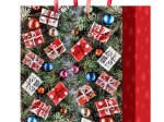 Mažas kalėdinis dovanų maišelis, 11x14x6,5cm, įvairių dizainų