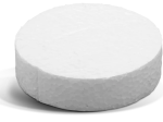 Polistirolo tabletė KOELNER, d-63 mm, storis 20 mm, baltos sp., 100 vnt.