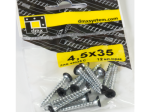 Sraigtas DOMAX, ZAS 45035, 4,5x35 mm, juoda sp., 12 vnt., 34952