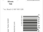 Smūginis sukimo antgalis BOSCH Impact T20, 50 mm, 1 vnt.