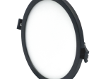 Montuojamas šviestuvas panelė TOPE Split, 16W, 1168lm, 4000K, IP44, apvali, įleidžiama, juodos sp.