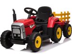 Vaikiškas traktorius, 12V 4.5A, spl. raudona, 1360x500x530 mm, EC34