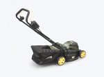 Akumuliatorinė vejapjovė HERVIN BATTERY GY215201, 20 V, darbinis plotis 380 mm, 25-72 mm, surinkimo krepšys 45 l, bešepetėlis variklis, stumiama, be akumuliatoriaus ir kroviklio