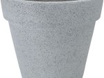 Lauko vazonas, cementinis, pilkos sp.,35 x 35 x 31 cm.