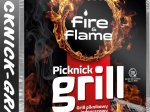 Vienkartinis grilis FIRE AND FLAME, su briketais
